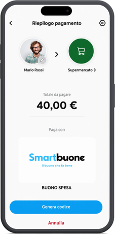 Schermata principale dell'app Smart Buono